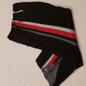 Nike Sweatpants-Black w/ Red & Gray stripes size: YXL (18-20)